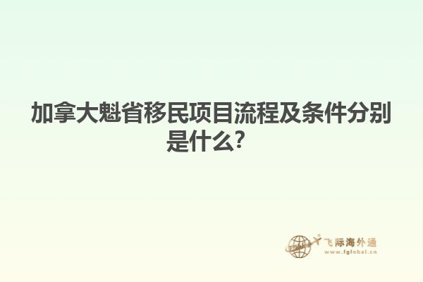 加拿大魁省移民項目流程及條件分別是什么？