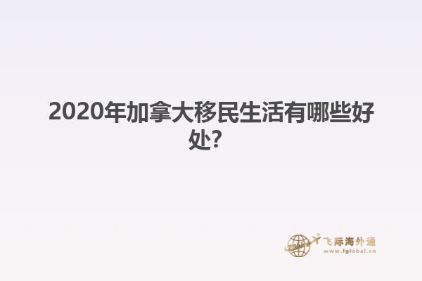 2020年加拿大移民生活有哪些好處？