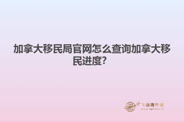 加拿大移民局官網(wǎng)怎么查詢加拿大移民進度？