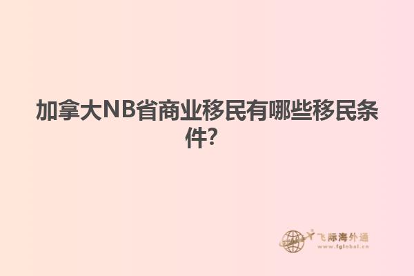 加拿大NB省商業(yè)移民有哪些移民條件？