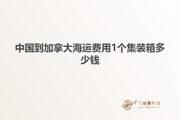 中國(guó)到加拿大海運(yùn)費(fèi)用1個(gè)集裝箱多少錢